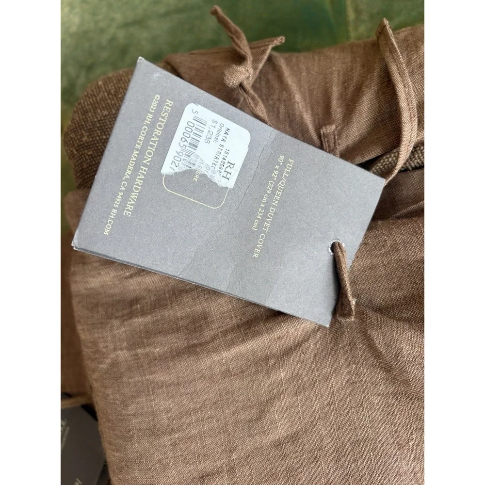 Restoration Hardware RH $2,500 NWT NAYA SILK & WOOL DUVET COVER & 2 SHAMS SET